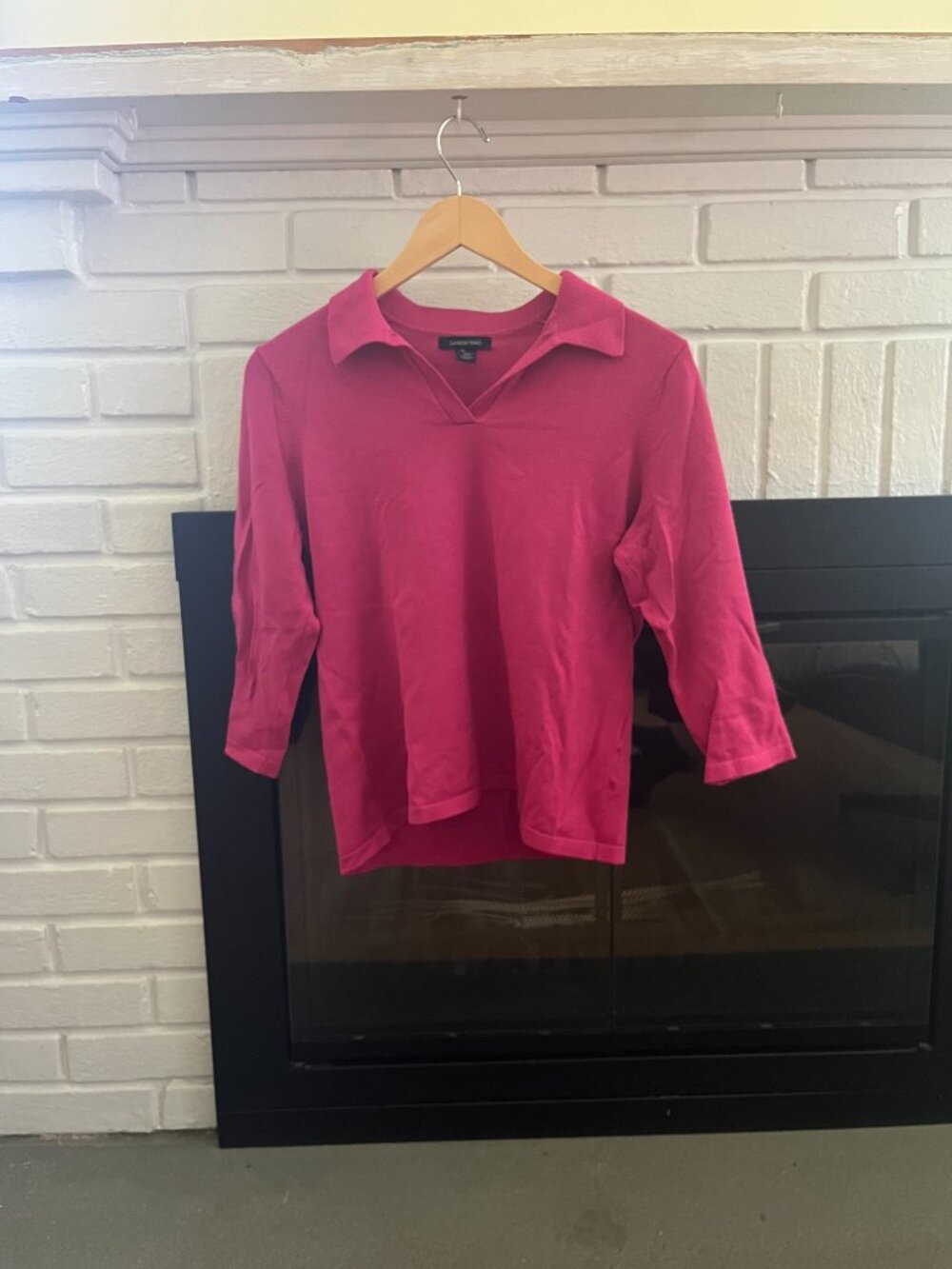 Lands' End Women's Pink Sweater, size M